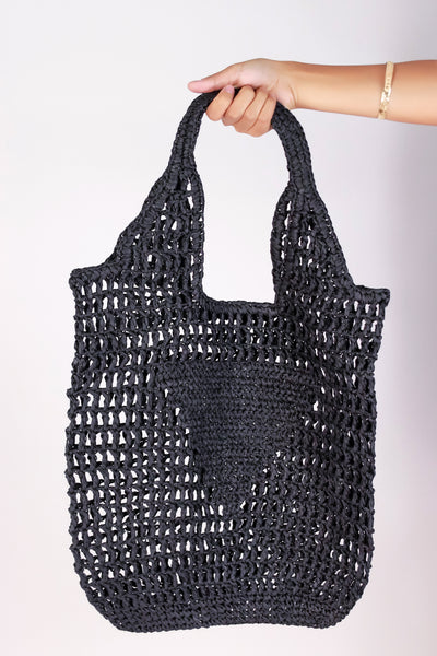 Jeans Warehouse Hawaii - TOTES - STRAW MESH TOTE | By DUELLE FASHION INC