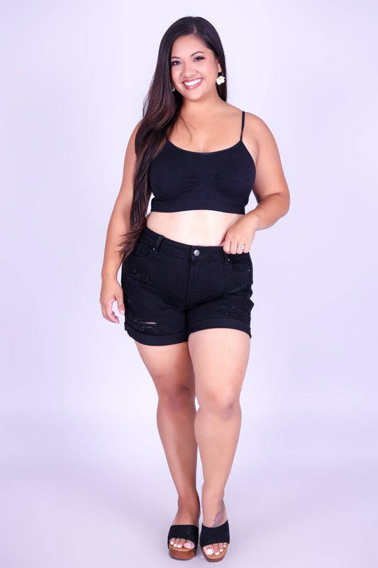 SUN WASHED DENIM SHORTS