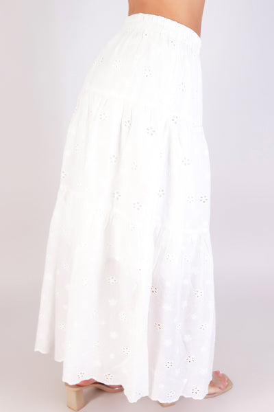 Jeans Warehouse Hawaii - WOVEN LONG SKIRT - SUNLIT LAYERS LONG SKIRT | By PASSPORT/MS BUBBLES