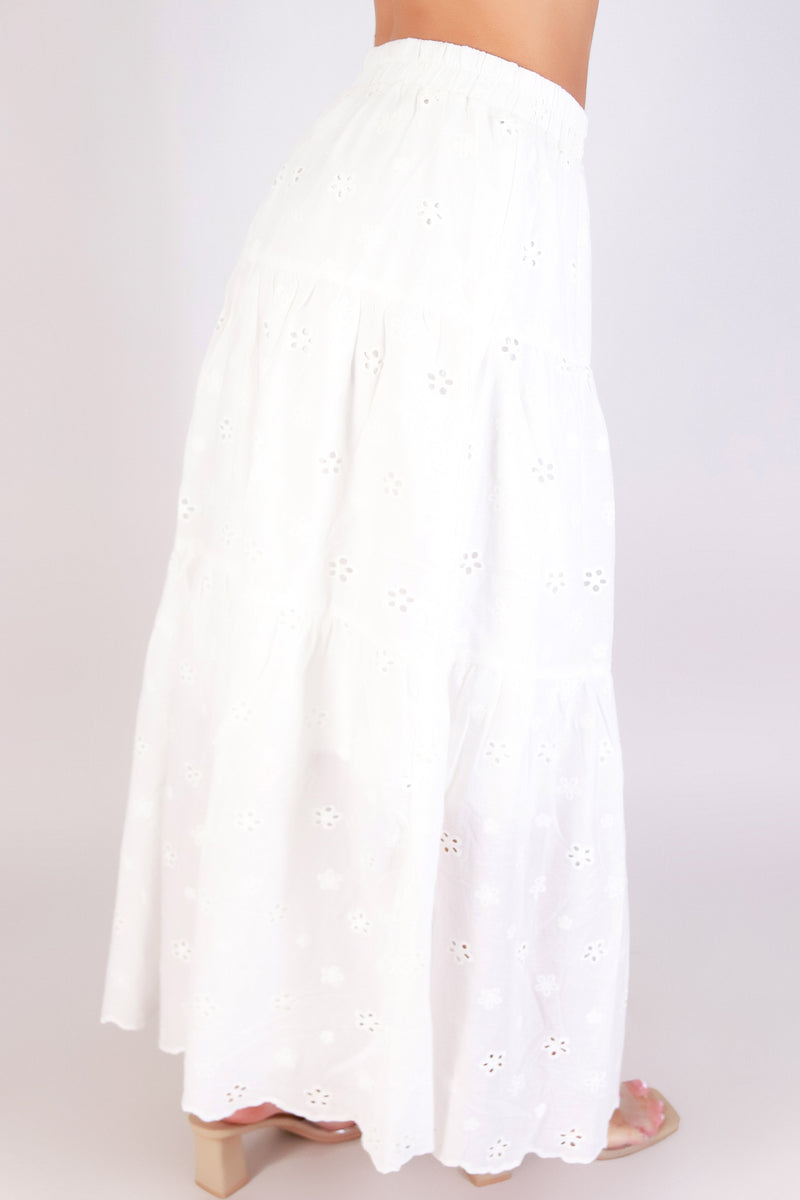 Jeans Warehouse Hawaii - WOVEN LONG SKIRT - SUNLIT LAYERS LONG SKIRT | By PASSPORT/MS BUBBLES