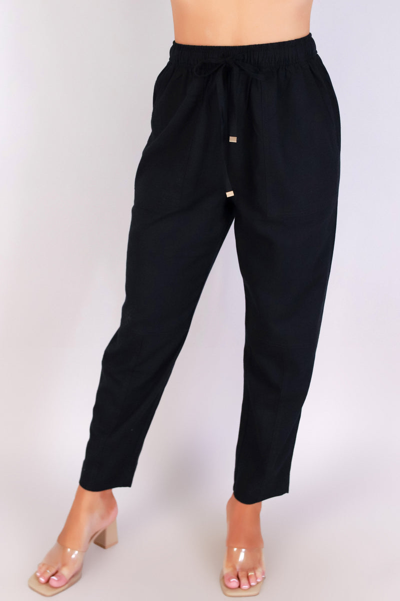 Jeans Warehouse Hawaii - SOLID WOVEN CAPRI&