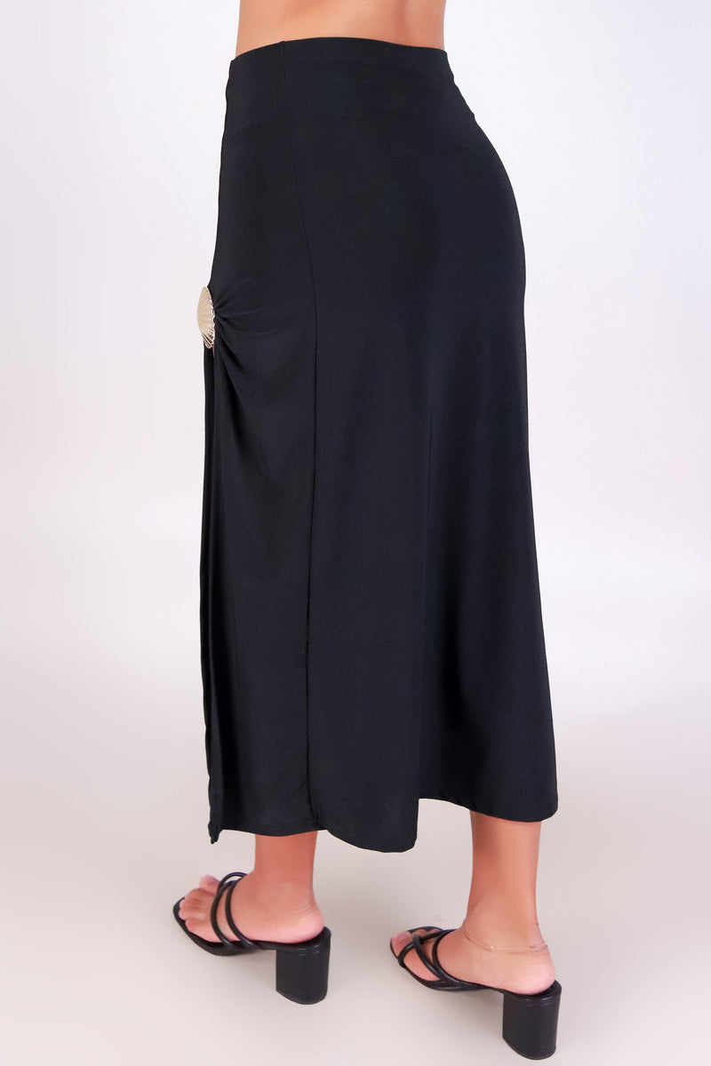 Jeans Warehouse Hawaii - KNIT LONG SKIRT - GOLDEN TIDE MAXI SKIRT | By LAC BLEU
