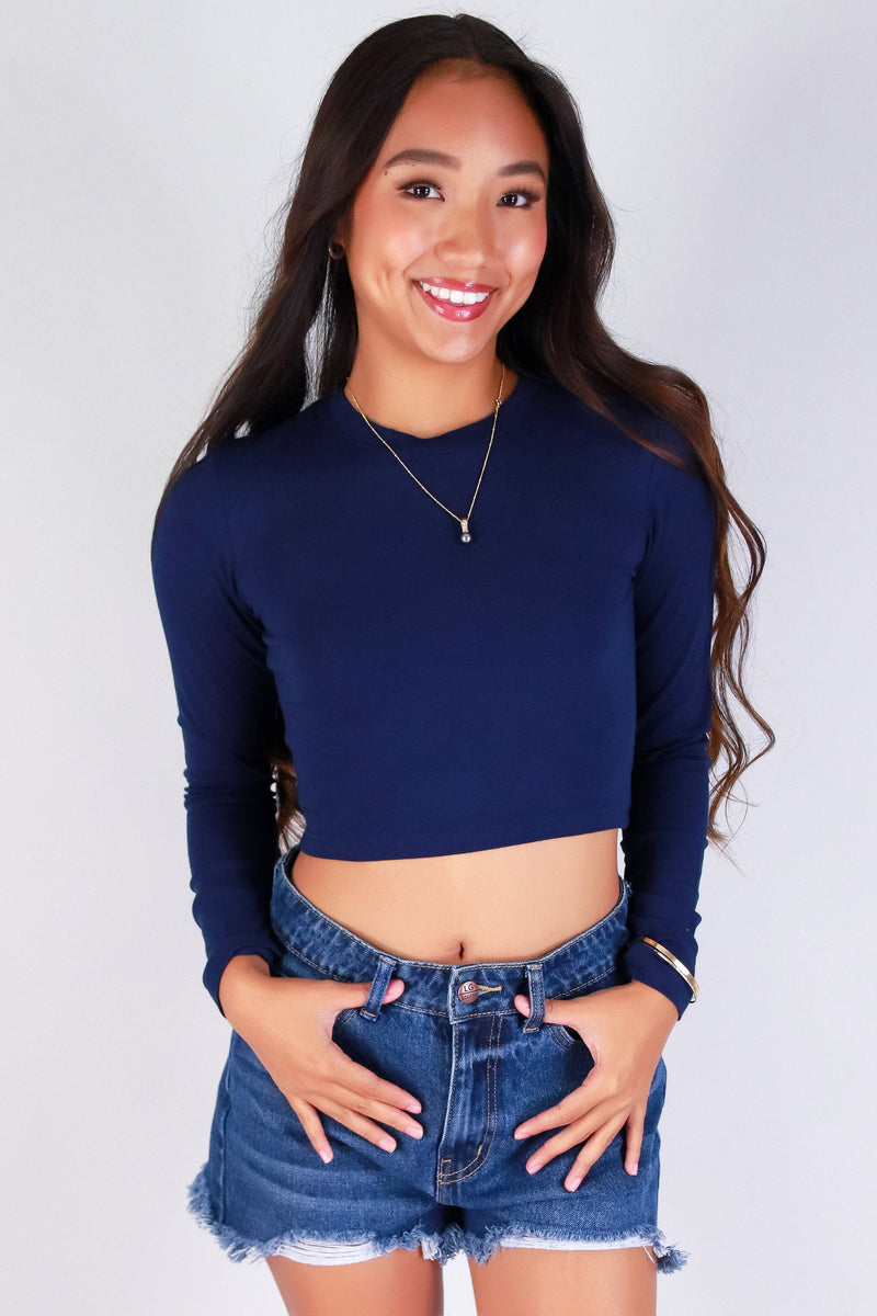 Jeans Warehouse Hawaii - L/S SOLID BASIC - BE THE DIFFERENCE TOP | By ROSIO