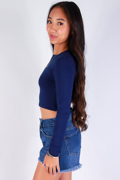 Jeans Warehouse Hawaii - L/S SOLID BASIC - BE THE DIFFERENCE TOP | By ROSIO