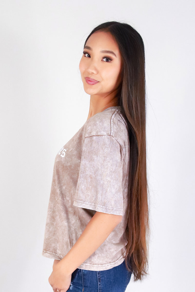ALOHA BITCHES CROP TEE