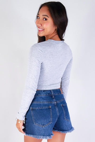 Jeans Warehouse Hawaii - L/S SOLID BASIC - BE THE DIFFERENCE TOP | By ROSIO