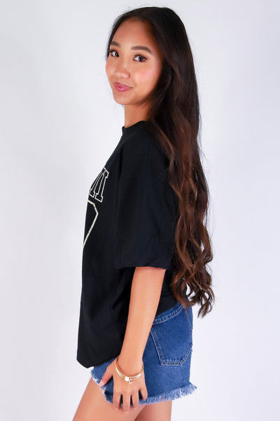 Jeans Warehouse Hawaii - S/S SCREEN - HAWAII 50 OVERSIZED TEE | By ROCK & ROSE BY CHERIE