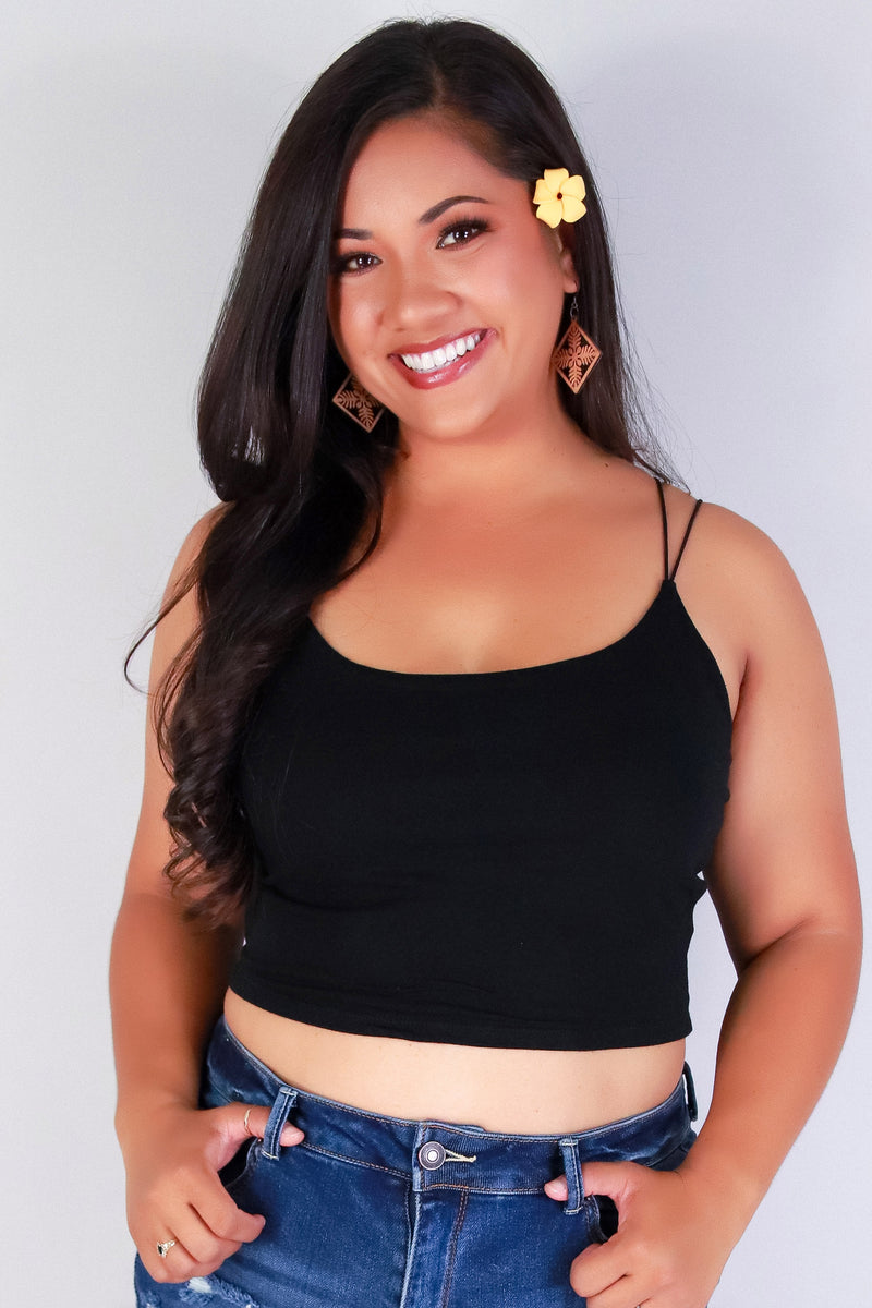 Jeans Warehouse Hawaii - PLUS BASIC SPAGHETTI TANKS - TO THE BASICS CROP TOP | By ACTIVE USA