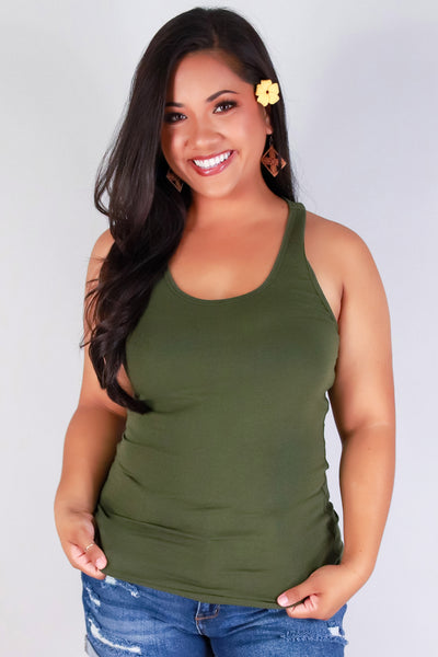 Jeans Warehouse Hawaii - PLUS BASIC RIB TANKS - DELILAH TANK TOP | By ROSIO