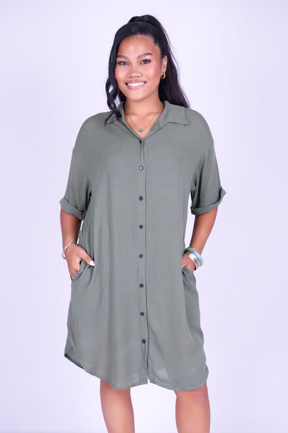 THE ONE YOU KEEP BUTTON DOWN DRESS
