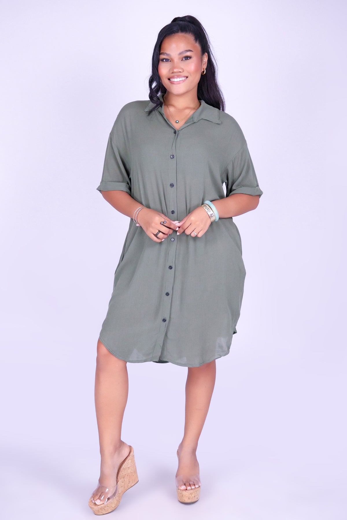 THE ONE YOU KEEP BUTTON DOWN DRESS