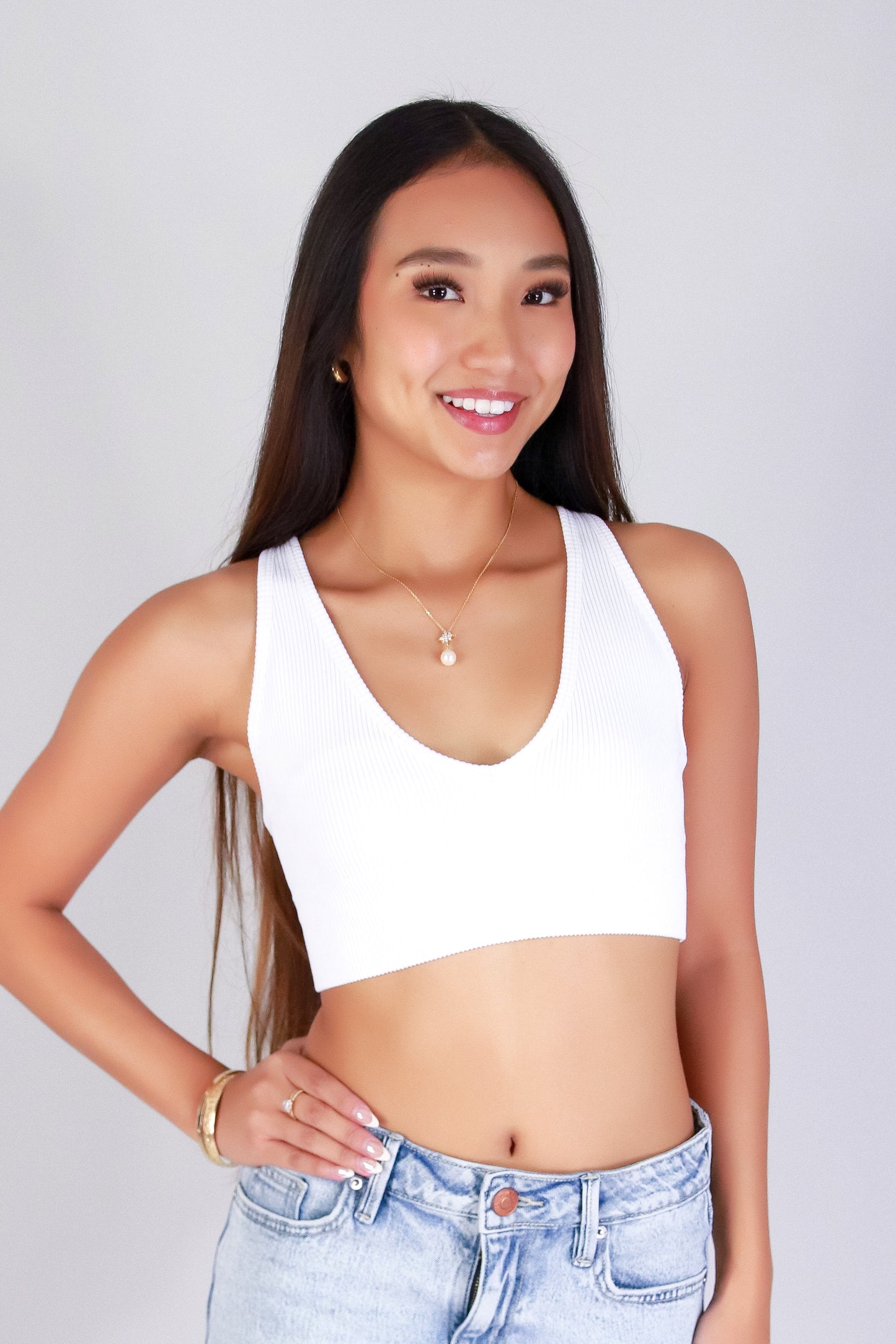 FOREVER FINE CROP TOP