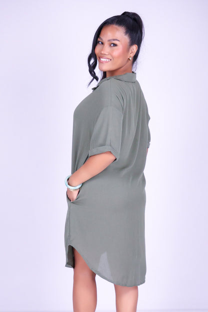 THE ONE YOU KEEP BUTTON DOWN DRESS