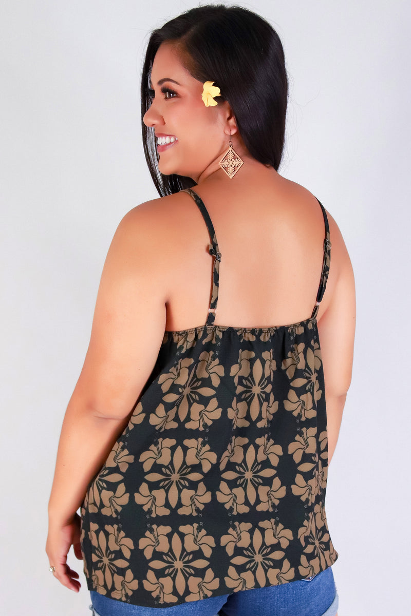 Jeans Warehouse Hawaii - PLUS S/L PRINT WOVEN TOPS - HIBISCUS QUILT TOP | By LUZ