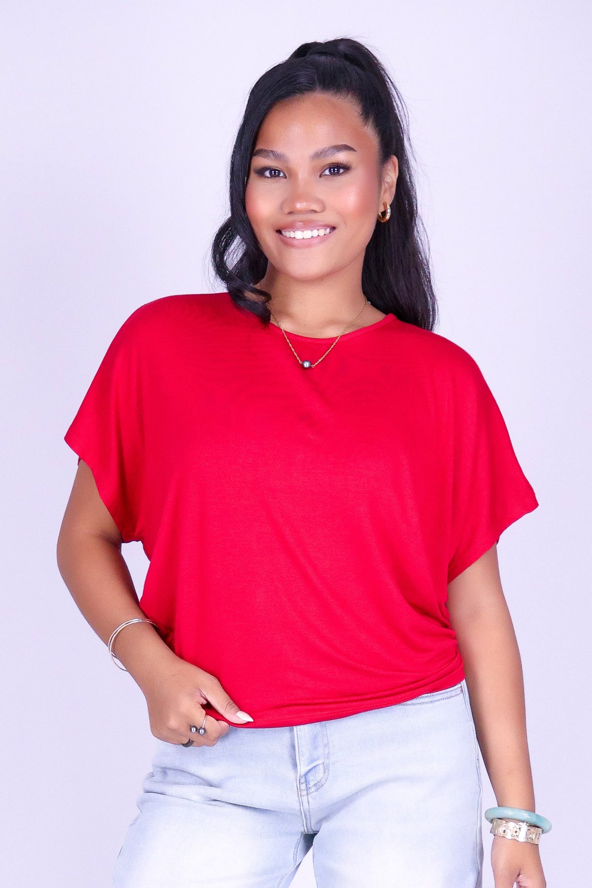 PRETTY OFTEN DOLMAN TOP