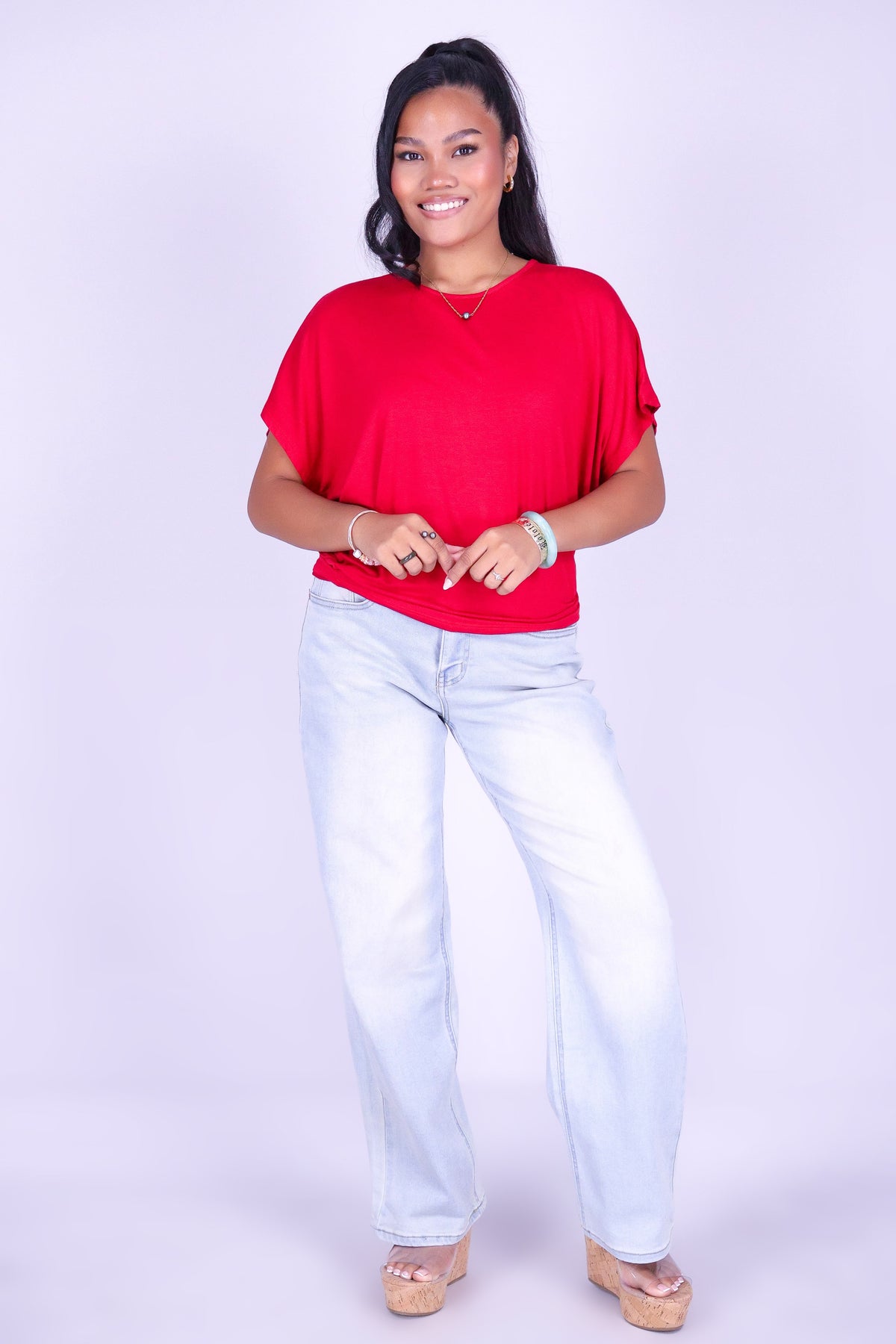 PRETTY OFTEN DOLMAN TOP