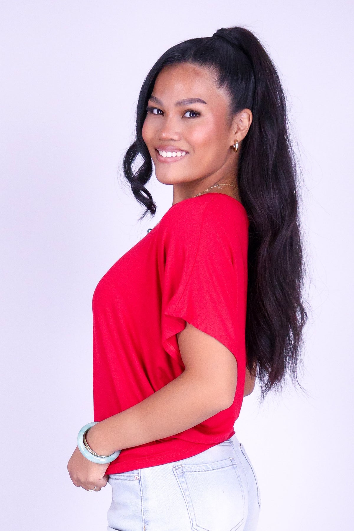 PRETTY OFTEN DOLMAN TOP