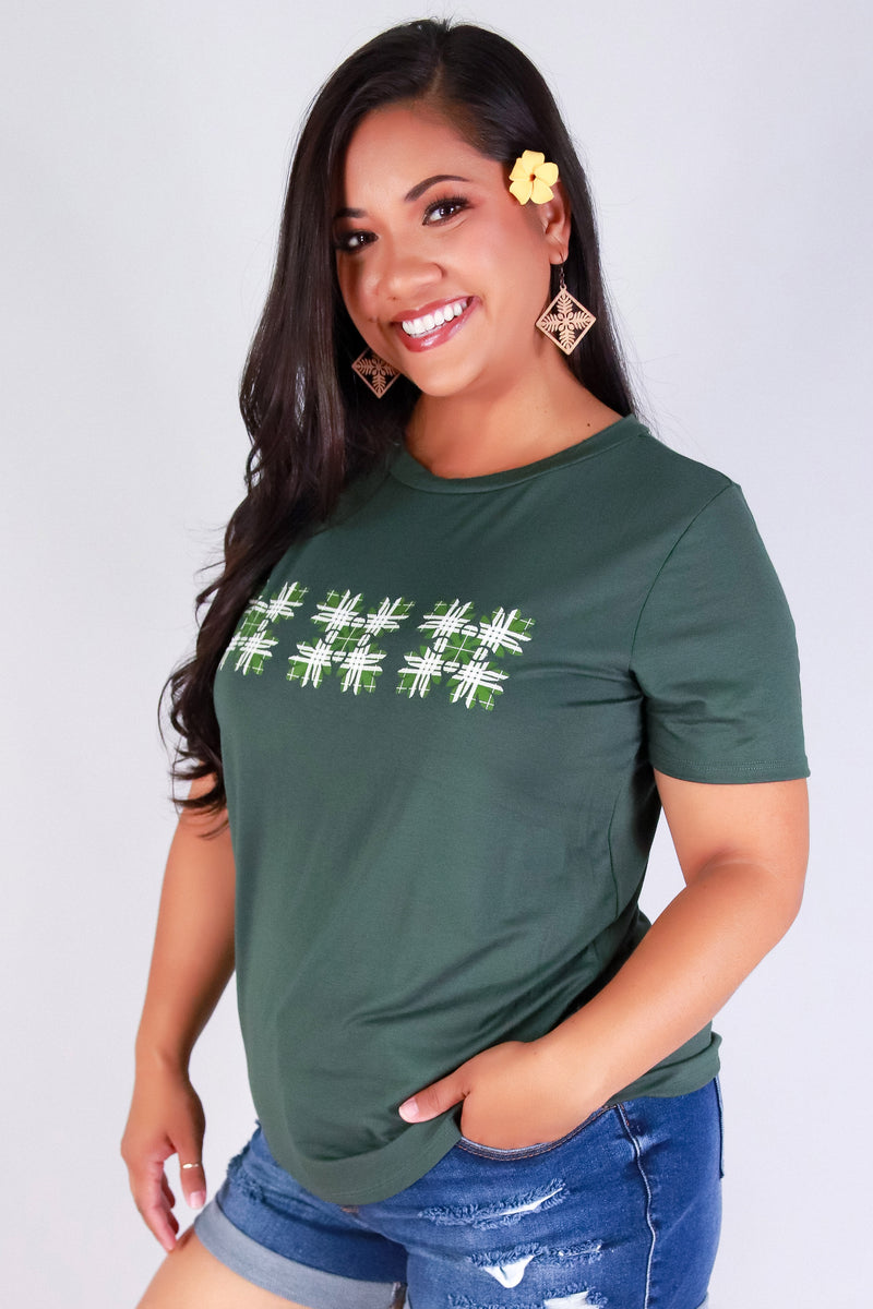 Jeans Warehouse Hawaii - PLUS S/S SCREENS - ULU PALAKA TEE | By LUZ