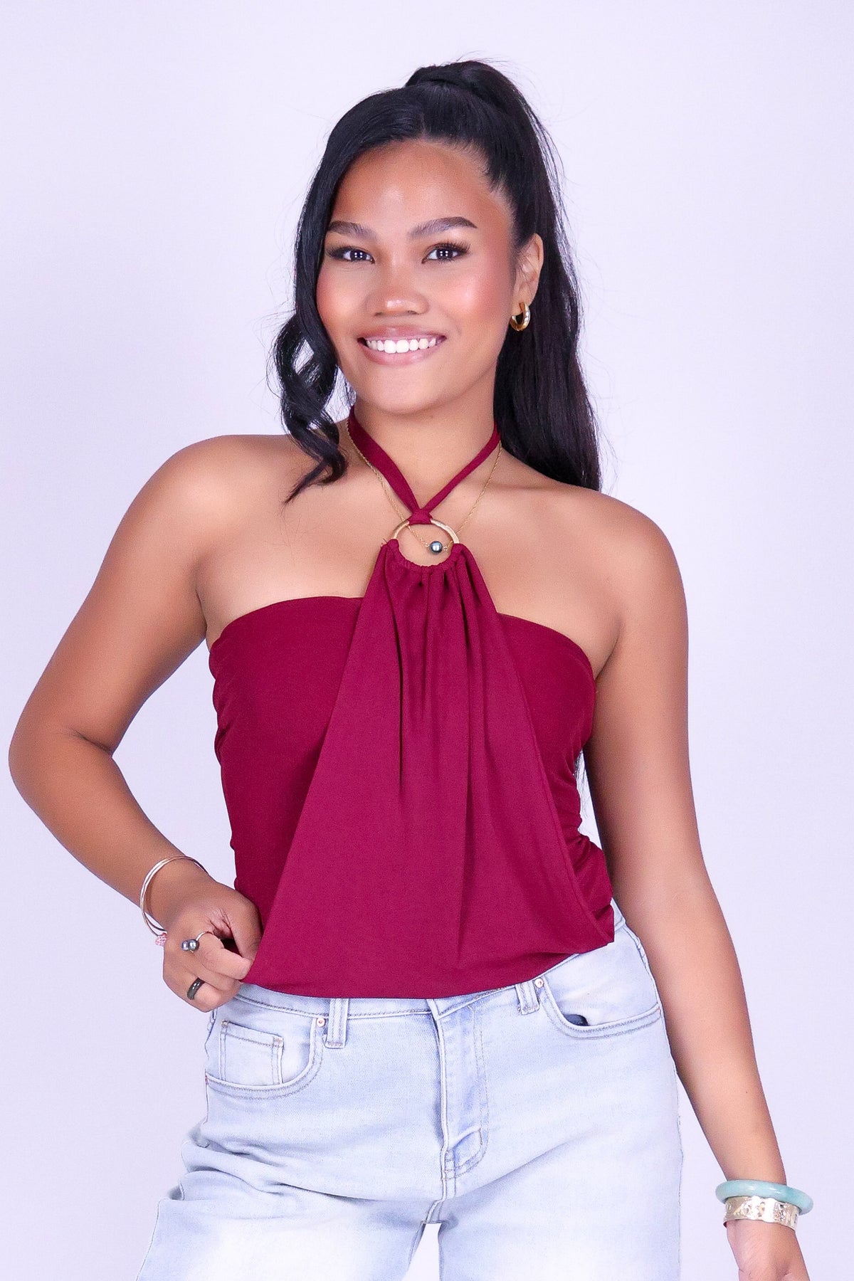 FOR TONIGHT HALTER TOP