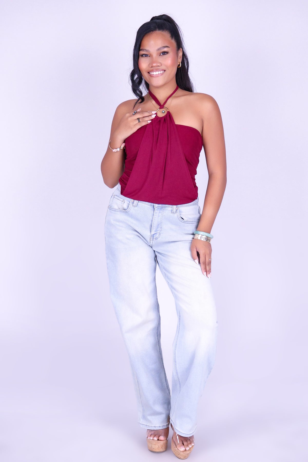 FOR TONIGHT HALTER TOP
