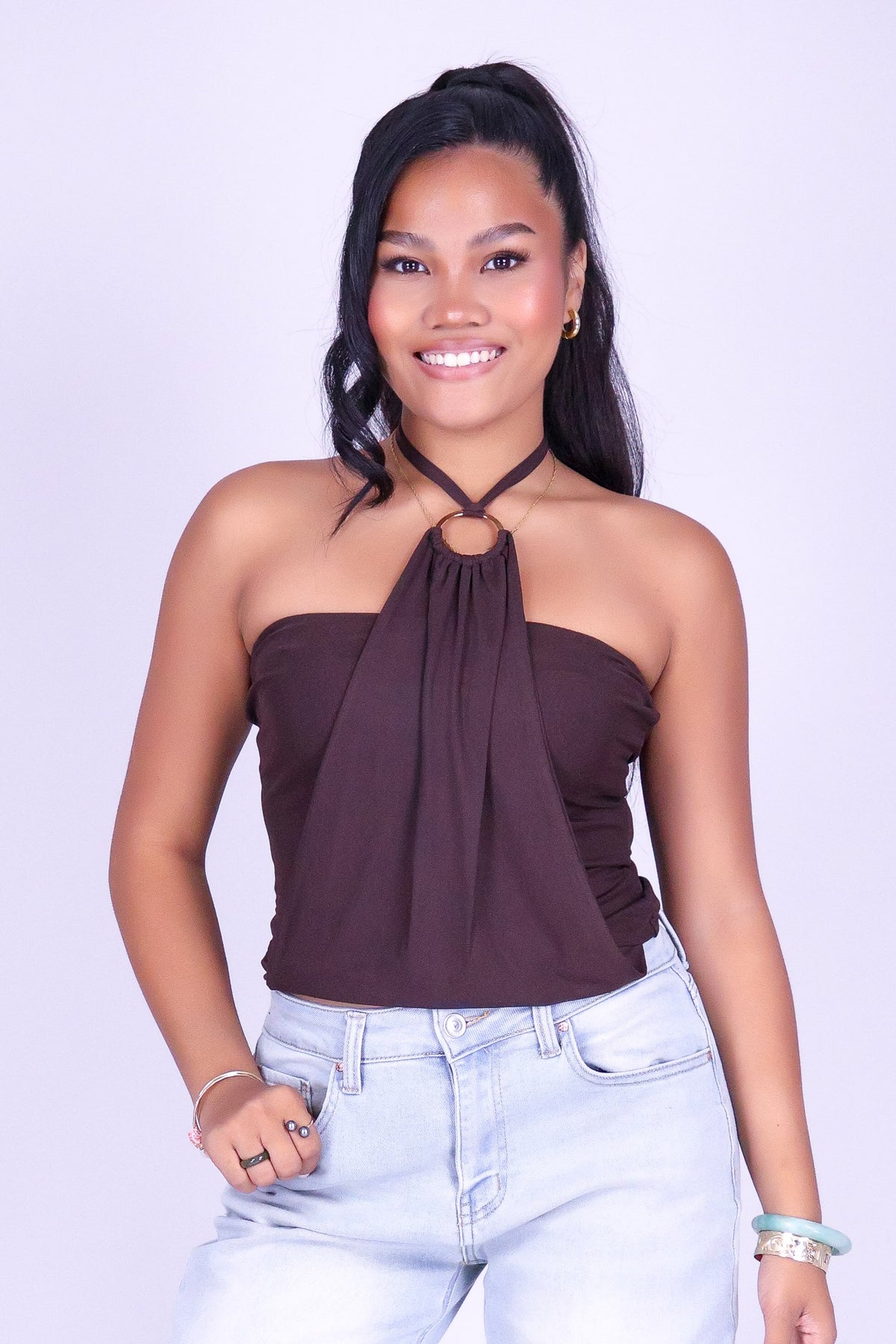 FOR TONIGHT HALTER TOP