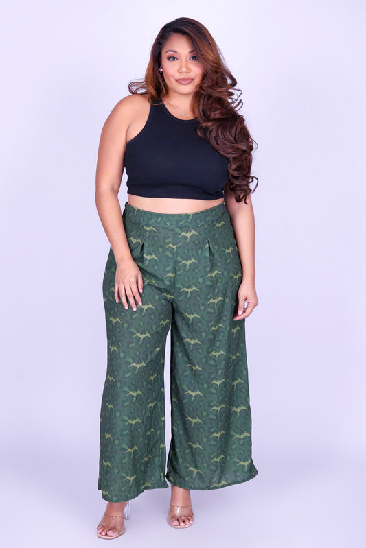 WILD IWA PLEATED CAPRI'S