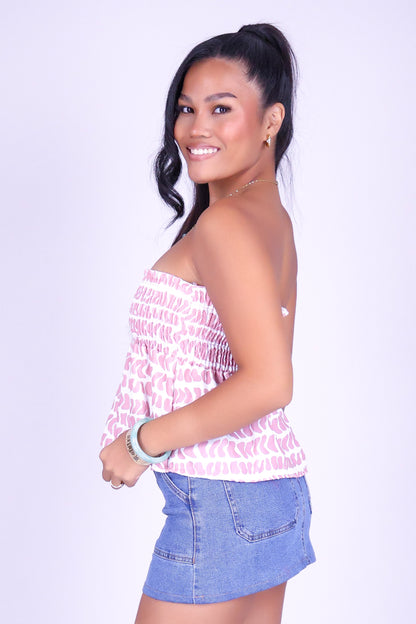 HEBREW SHELL BABYDOLL TUBE TOP