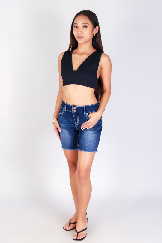 PRETTY IN DENIM BERMUDAS