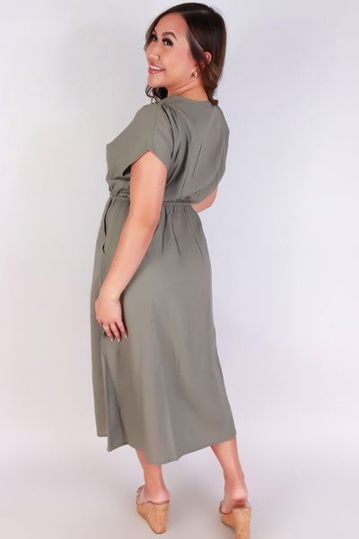 Jeans Warehouse Hawaii - SOLID LONG DRESSES - SIMPLE FORM MIDI DRESS | By GILLI