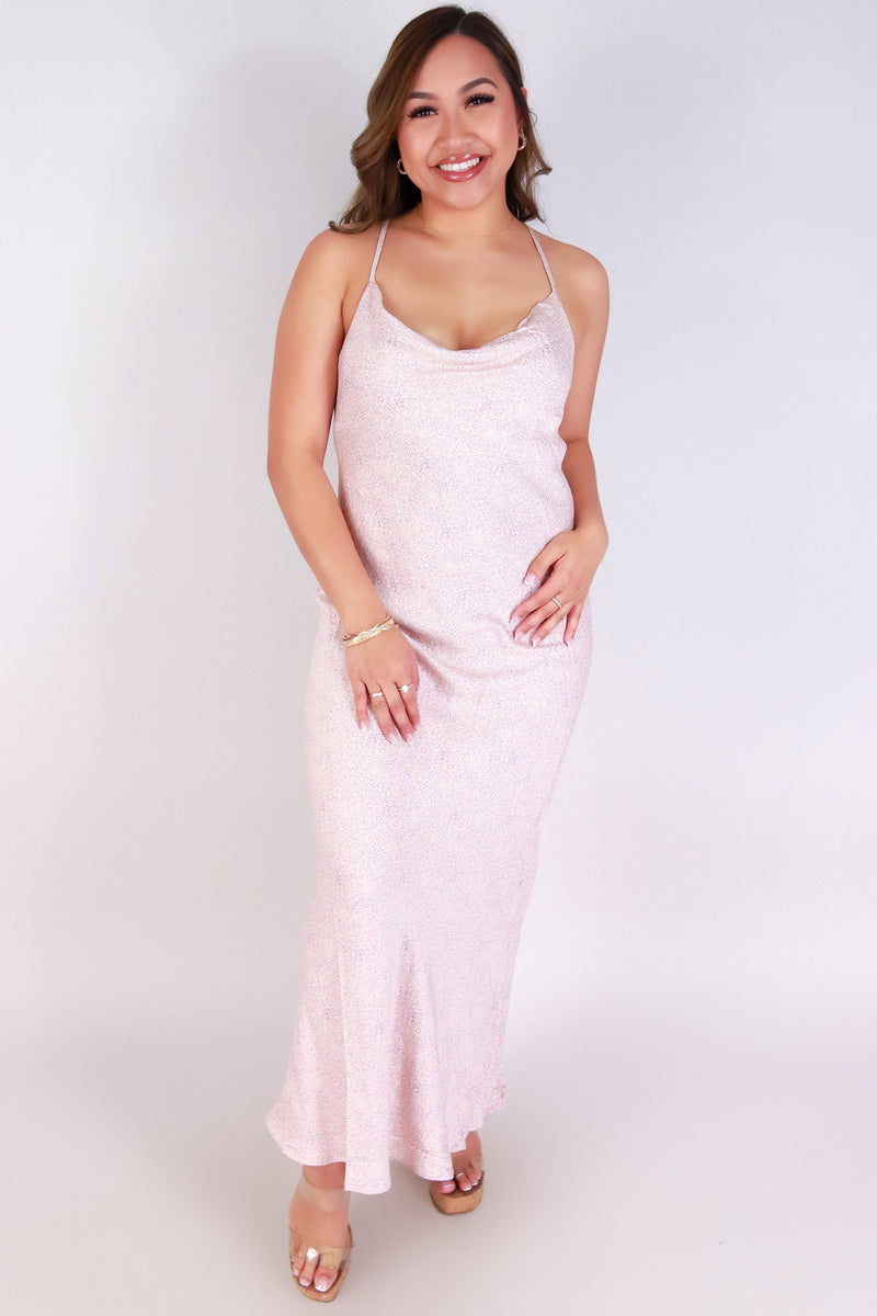 Jeans Warehouse Hawaii - PRINT LONG DRESSES - SOFT BLOOM MAXI DRESS | By FINAL TOUCH