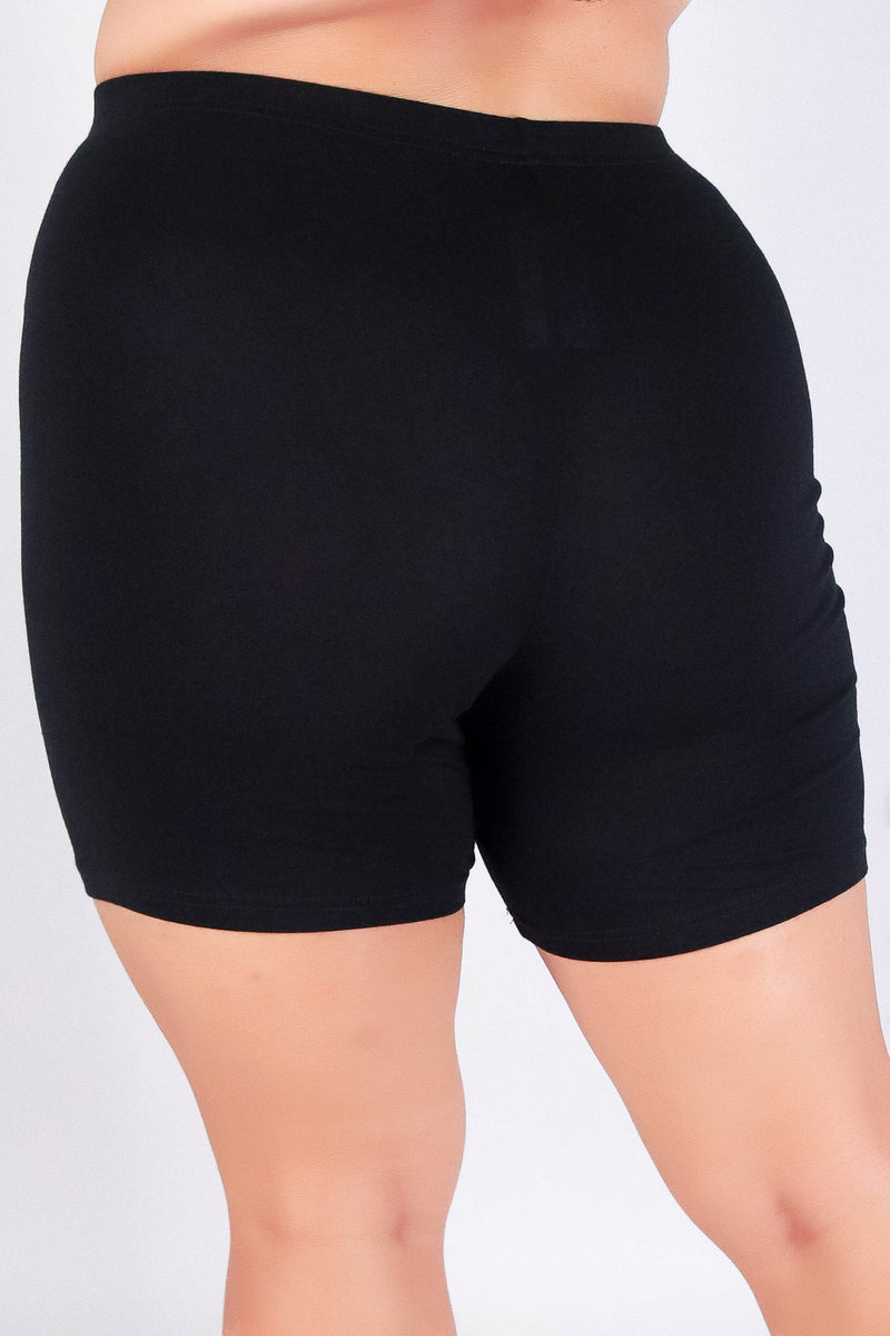 Jeans Warehouse Hawaii - PLUS Knit Shorts - COMPLETE ME BIKER SHORTS | By ROSIO