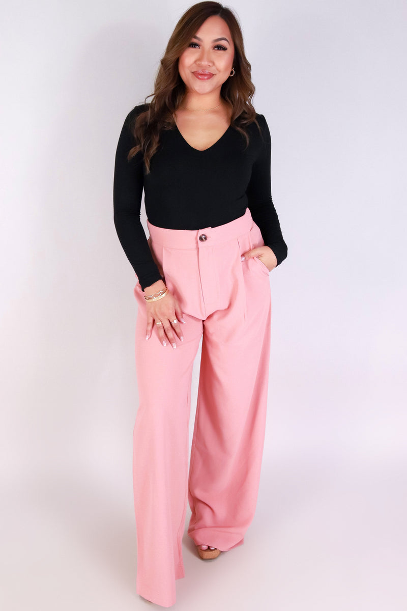 Jeans Warehouse Hawaii - SOLID WOVEN PANTS - SLEEK STREET TROUSER PANTS | By FINAL TOUCH