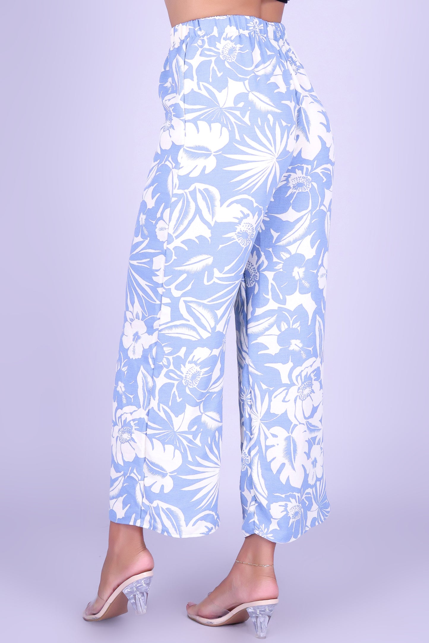 GOLDEN TROPIC PALAZZO PANTS