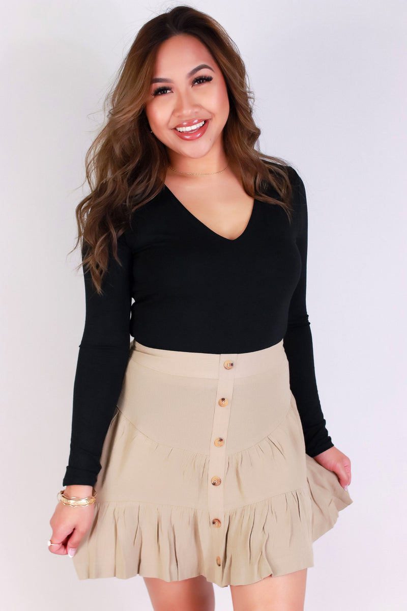 Jeans Warehouse Hawaii - SOLID SHORT SKIRTS - SUGAR TIERS SKIRTS | By FINAL TOUCH