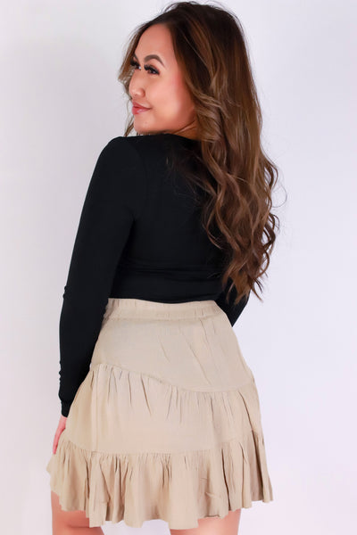 Jeans Warehouse Hawaii - SOLID SHORT SKIRTS - SUGAR TIERS SKIRTS | By FINAL TOUCH