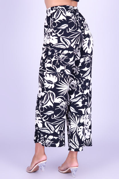 GOLDEN TROPIC PALAZZO PANTS