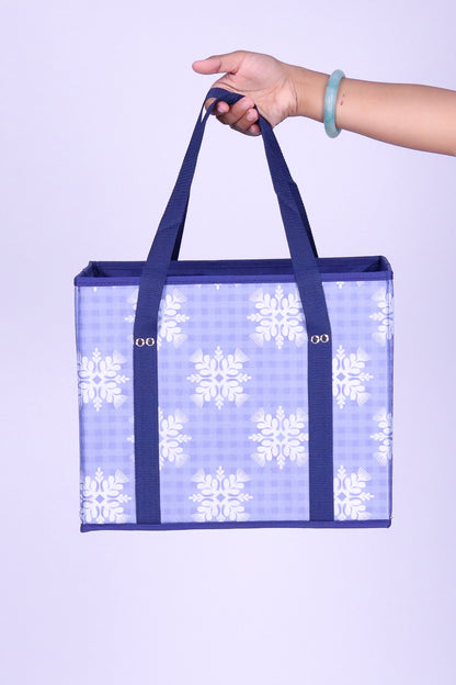 GINGHAM OHIA GROCERY BAG