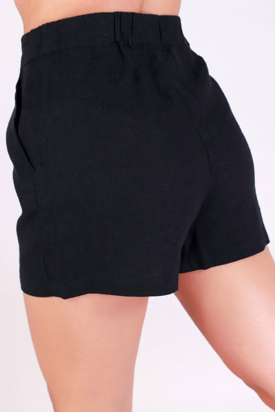 Jeans Warehouse Hawaii - SOLID WOVEN SHORTS - PLEAT ME SHORTS | By AMBIANCE APPAREL