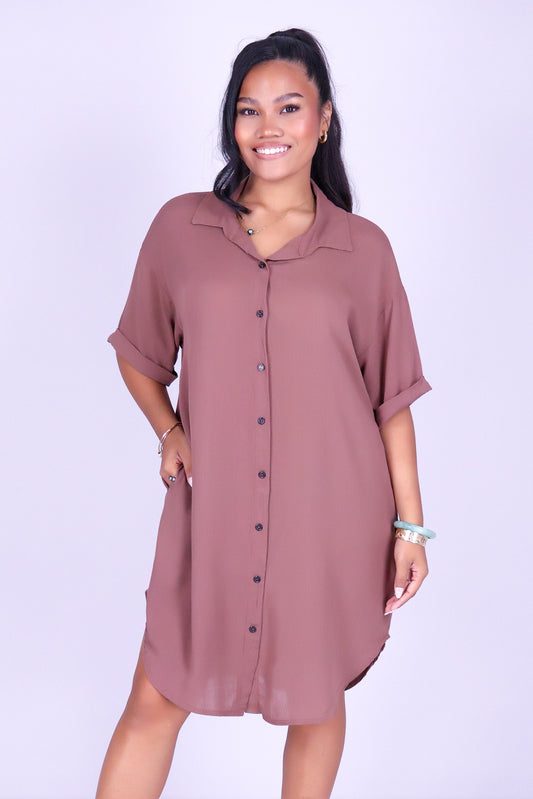 THE ONE YOU KEEP BUTTON DOWN DRESS