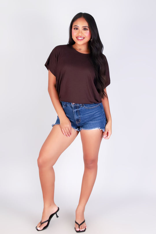 JUST IN CASE DOLMAN TOP