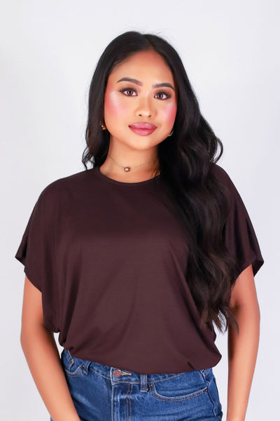 JUST IN CASE DOLMAN TOP