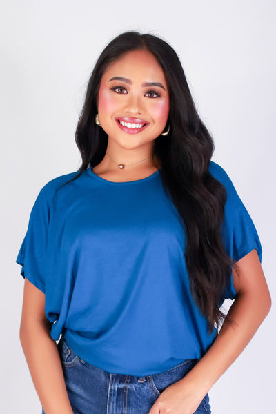 JUST IN CASE DOLMAN TOP