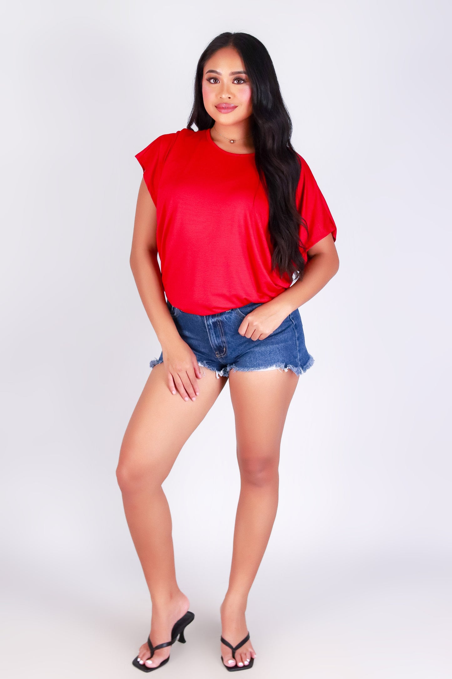 JUST IN CASE DOLMAN TOP
