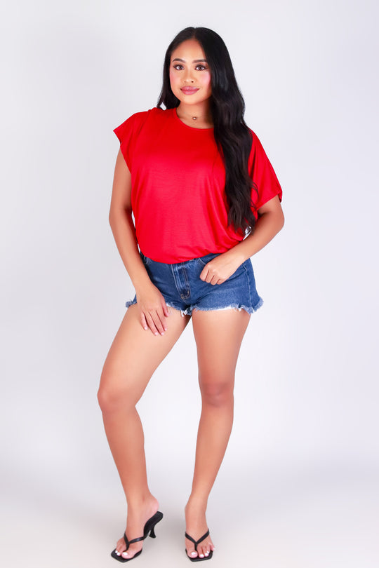 JUST IN CASE DOLMAN TOP