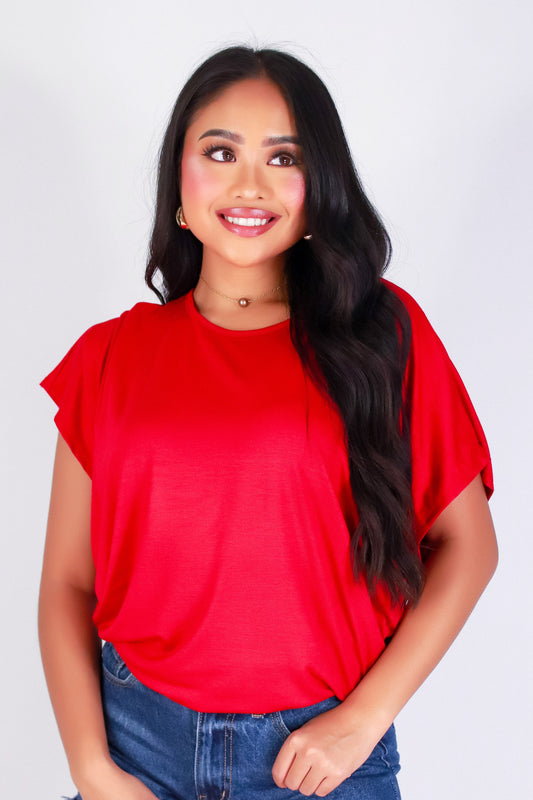 JUST IN CASE DOLMAN TOP