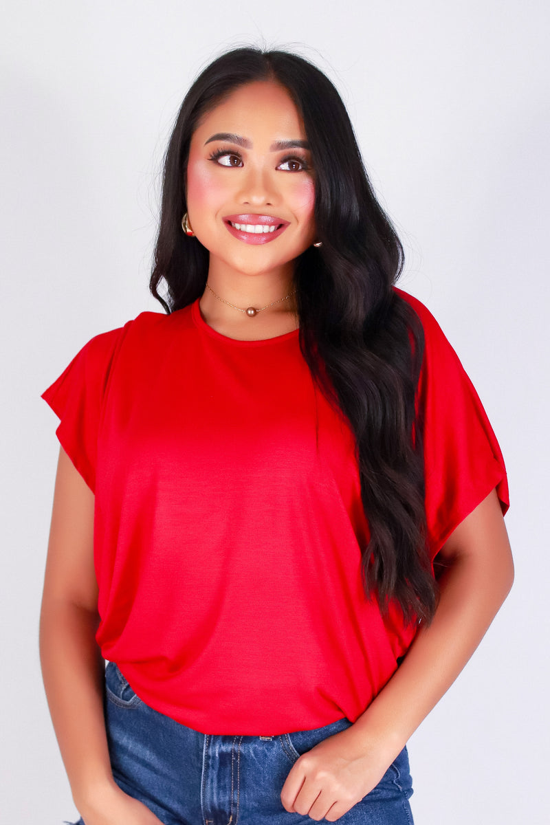 JUST IN CASE DOLMAN TOP