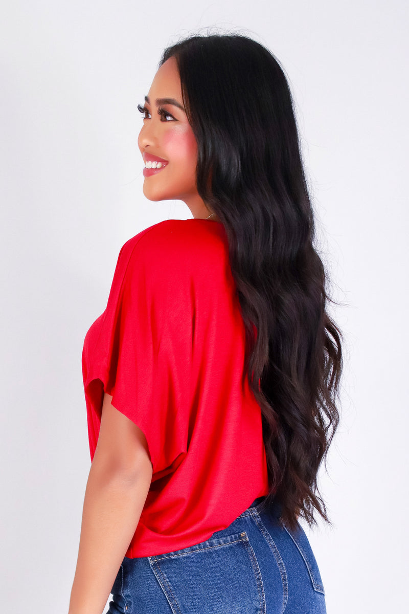 JUST IN CASE DOLMAN TOP