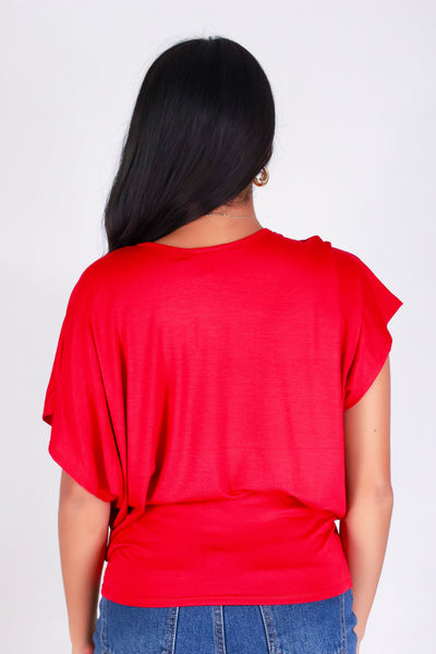 JUST IN CASE DOLMAN TOP