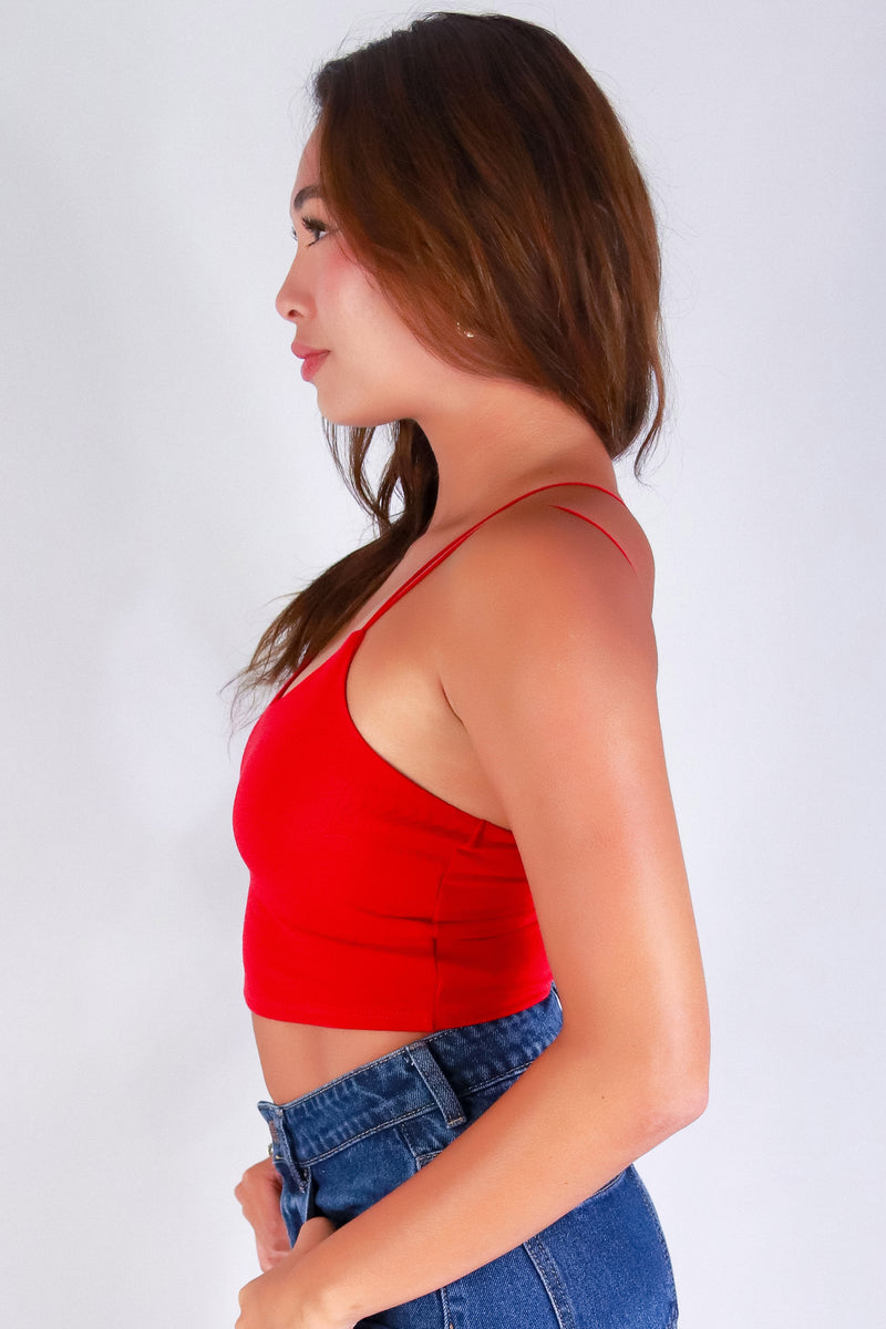 Jeans Warehouse Hawaii - TANK/TUBE SOLID BASIC - STICK TO THE BASICS CROP TOP | By ACTIVE USA