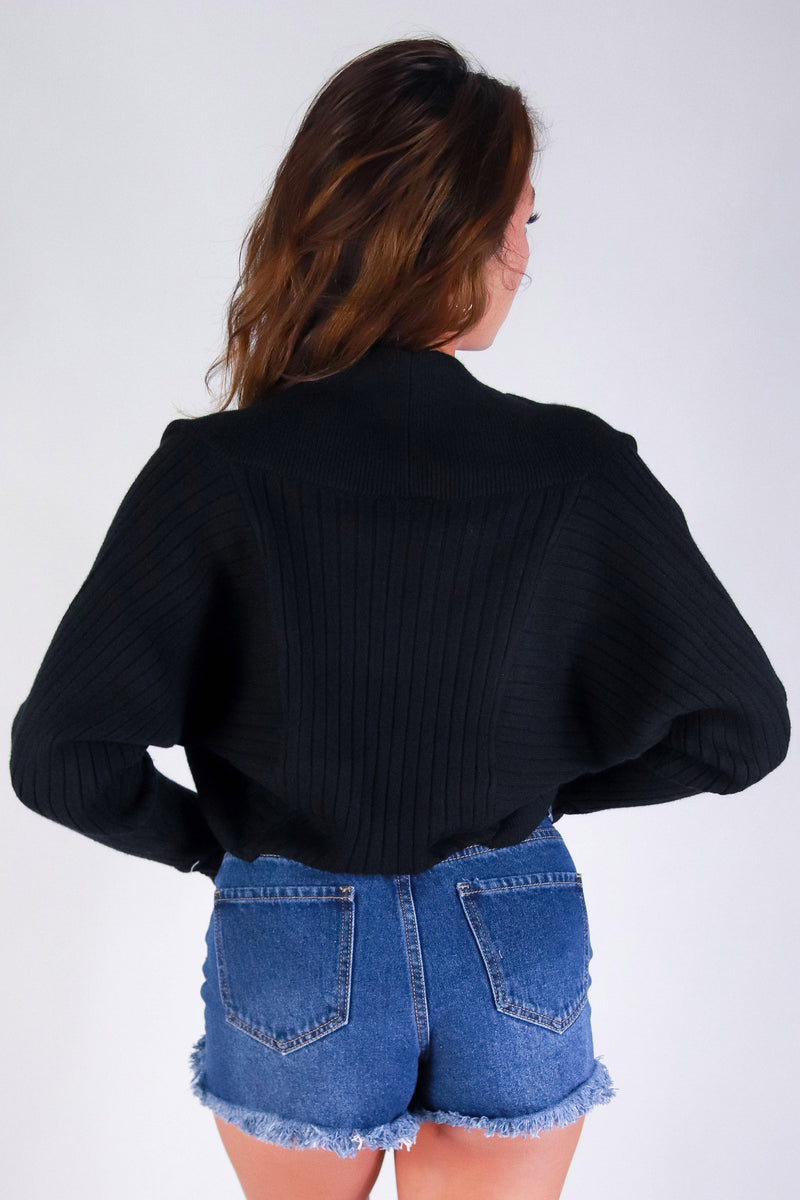 Jeans Warehouse Hawaii - SOLID LONG SLV CARDIGANS - CROP & COZY SWEATER CARDIGAN | By FULL CIRCLE TRENDS